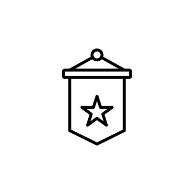 Herhangi Bir Amaç İçin Satır Biçiminde Simge Simgesi Vektörü İllüstrasyonu