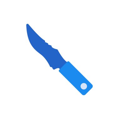 Herhangi Bir Amaç İçin Düz Biçimli Bıçak Simgesi Vektör İllüstrasyonu