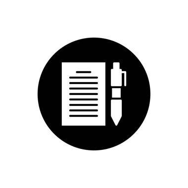 Herhangi Bir Amaç İçin Not Simgesi Vektör İllüstrasyonu