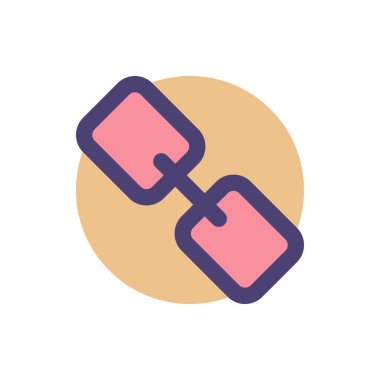 Herhangi Bir Amaç İçin Dolu Biçimli Simge Vektör İllüstrasyonu