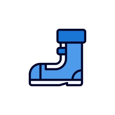 Her Amaç İçin Dolu Biçimli Bot Simgesi Vektör Resimleri