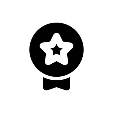 Ödül Simgesi Vektör İllüstrasyonu Herhangi Bir Amaç İçin Glyph Biçimi