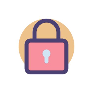 Simge Vektör Resmini Herhangi Bir Amaç İçin Dolu Biçimde Kilitle