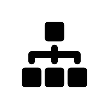 Herhangi Bir Amaç İçin Glyph Biçiminde Grup Simgesi İllüstrasyonu