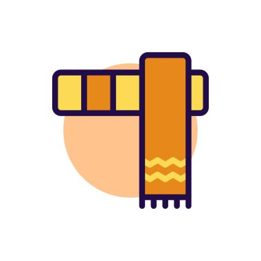 Atkı Simgesi Vektör İllüstrasyonu Her Amaç İçin Dolu Biçim