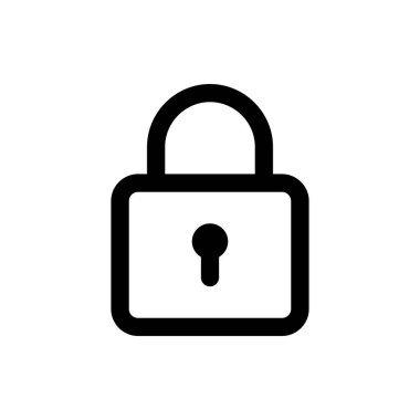 Simge Vektör Resmini Herhangi Bir Amaç İçin Satır Biçiminde Kilitle