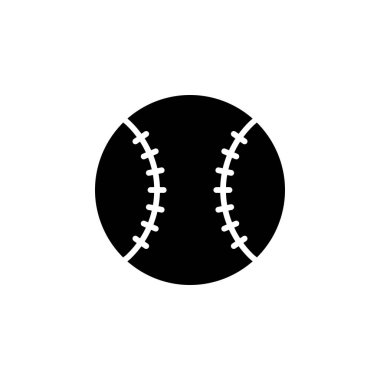 Herhangi Bir Amaç İçin Softball Simgesi Vektör İllüstrasyonu