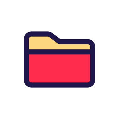 Herhangi Bir Amaç İçin Dolu Biçimli Dizin Simgesi Vektör İllüstrasyonu