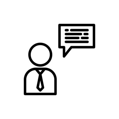 Herhangi Bir Amaç İçin Satır Biçiminde Müşteri Hizmeti Simgesi Vektör İllüstrasyonu