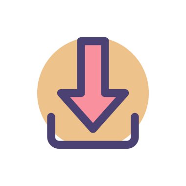 Herhangi Bir Amaç İçin Dolu Biçimli Simge Vektör İllüstrasyonu İndir