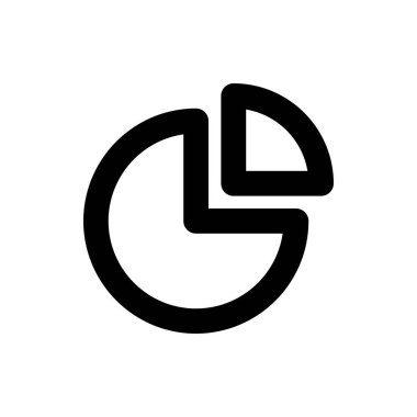 Herhangi Bir Amaç İçin Satır Biçiminde Diyagram Simgesi Vektör İllüstrasyonu