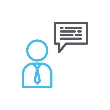 Herhangi Bir Amaç İçin Satır Biçiminde Müşteri Hizmeti Simgesi Vektör İllüstrasyonu