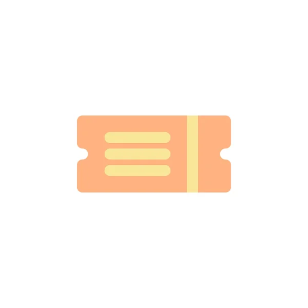 Ticket Icon Vector Illustration Flat Style Any Purpose — 스톡 벡터