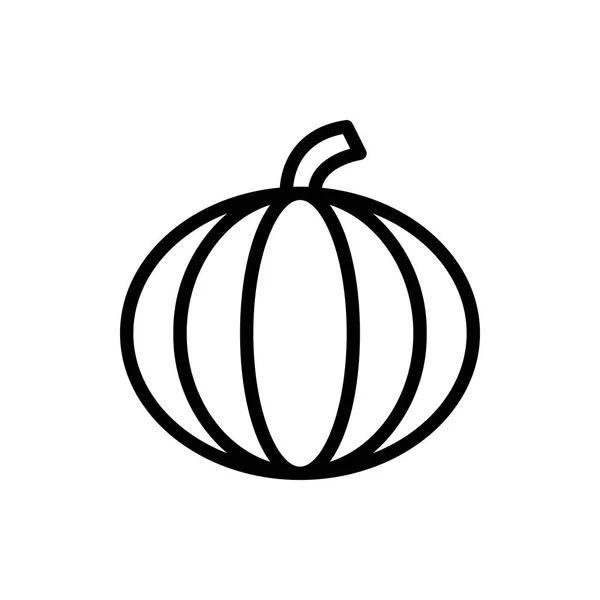 Icono Calabaza Ilustración Vectores Estilo Línea Para Cualquier Propósito — Archivo Imágenes Vectoriales