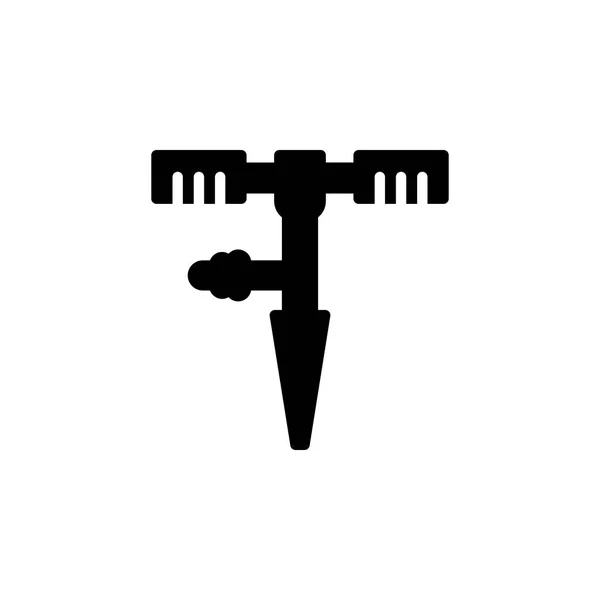 Drill Ground Icon Vector Ilustrație Stil Glyph Pentru Orice Scop — Vector de stoc