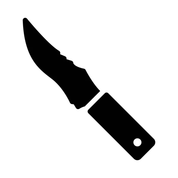 Herhangi Bir Amaç İçin Satır Biçiminde Bıçak Simgesi Vektör İllüstrasyonu