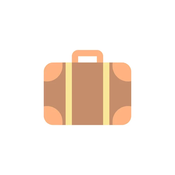Ilustrasi Vektor Ikon Suitcase Dalam Gaya Datar Untuk Tujuan Apapun - Stok Vektor