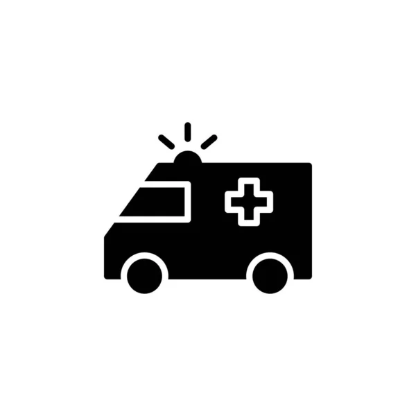 Ambulance Icon Vector Illustration Glyph Stil Für Jeden Zweck — Stockvektor