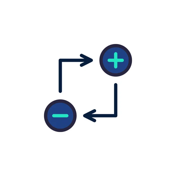 Exchange Icon Vector Illustratie Gevulde Stijl Voor Elk Doel — Stockvector