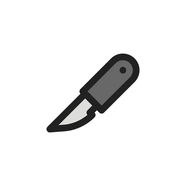 Scalpel Icon Vector Illustration Filled Style Any Purpose — стоковий вектор