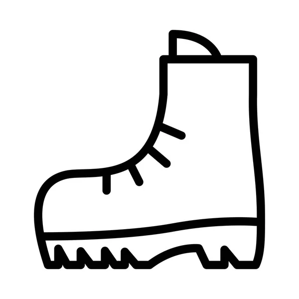 Boot Icon Vector Illustration Line Style Any Purpose — Stock Vector