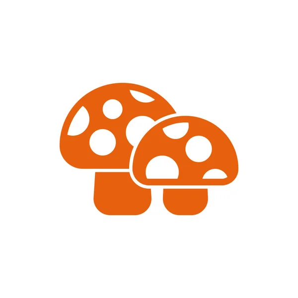 Mushroom Icon Vector Illustration Glyph Style Any Purpose — Stock Vector