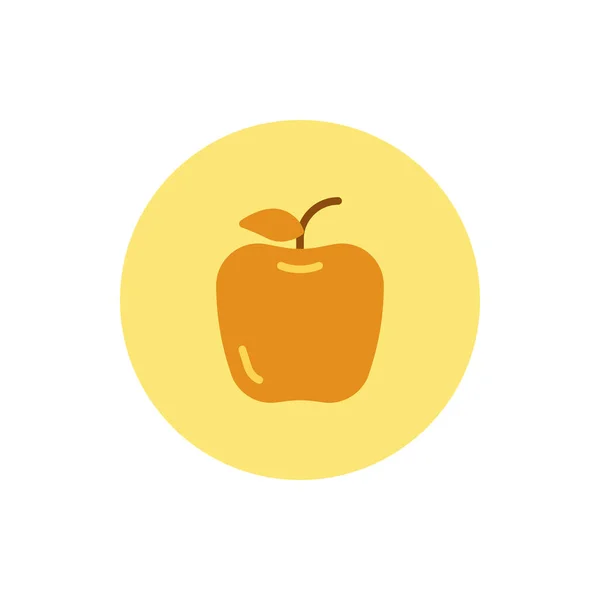 Illustrazione Vettoriale Dell Icona Apple Stile Piatto Qualsiasi Scopo — Vettoriale Stock