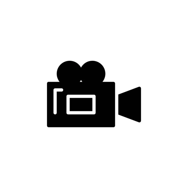 Ilustrasi Vektor Ikon Film Kamera Dalam Gaya Glyph Untuk Tujuan - Stok Vektor
