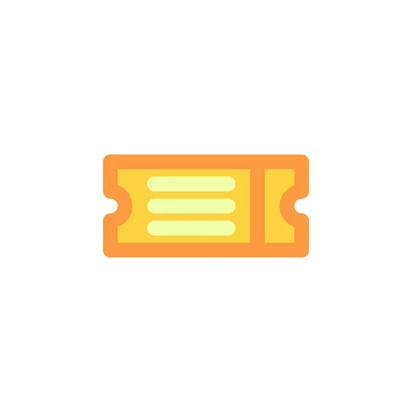 Ticket Icon Vector Illustration Gefülltem Stil Für Jeden Zweck — Stockvektor