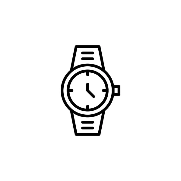 Clock Icon Vector Illustration Line Style Any Purpose — 스톡 벡터