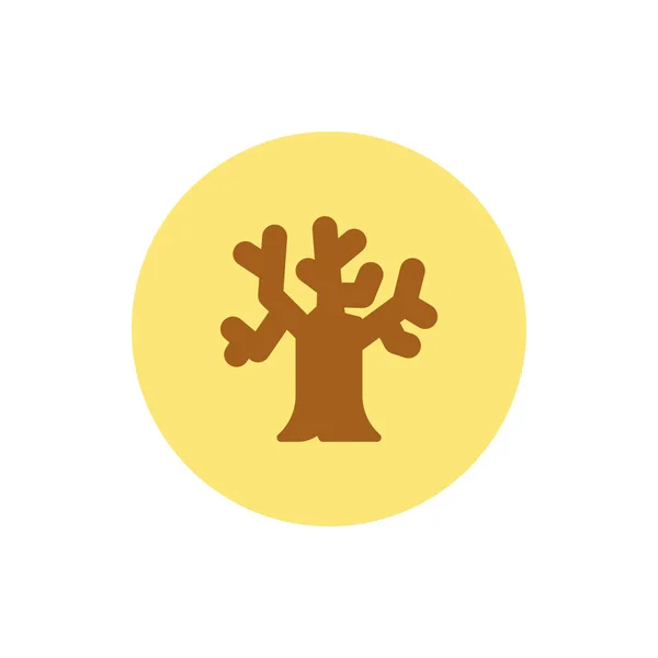 Obrázek Vektoru Ikon Stromu Plochém Stylu Pro Jakýkoli Účel — Stockový vektor
