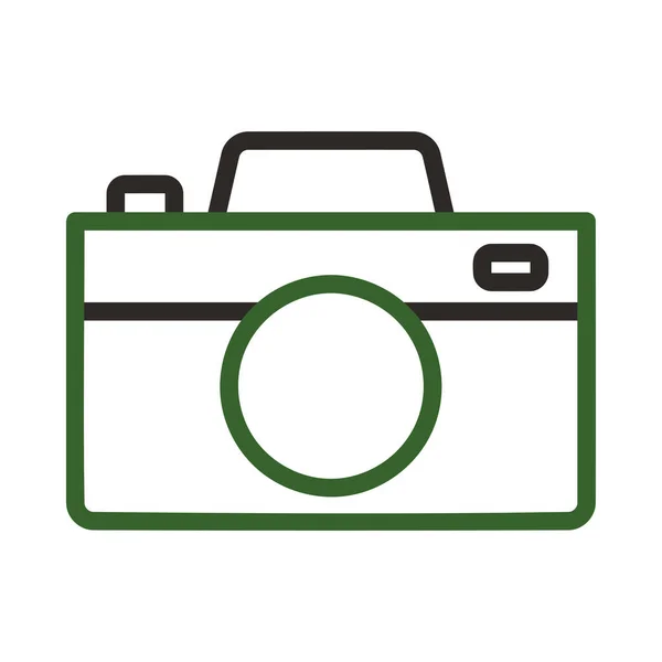 Camera Icon Vector Illustratie Lijn Stijl Voor Elk Doel — Stockvector