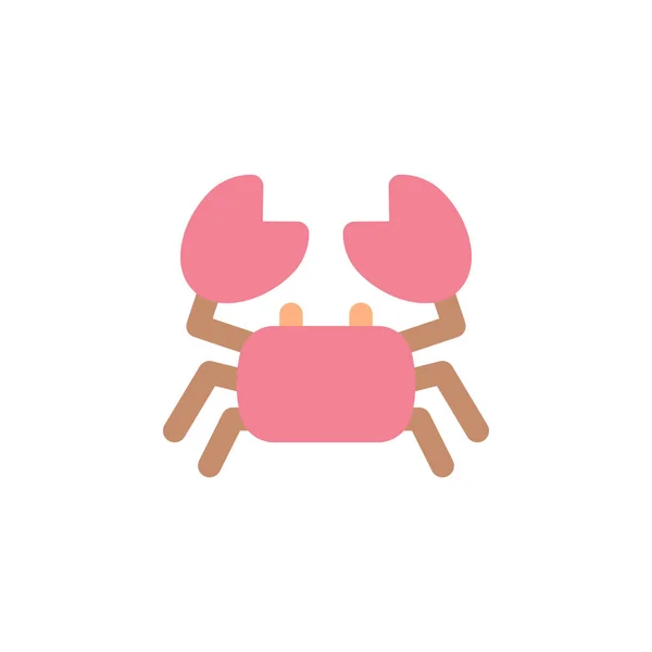 Crab Icon Vector Illustration Flachen Stil Für Jeden Zweck — Stockvektor