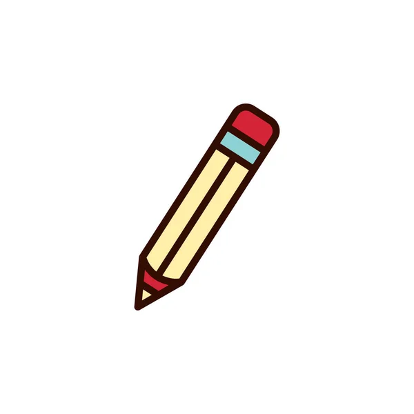 Pencil Icon Vector Illustration Flat Style Any Purpose — Stock Vector