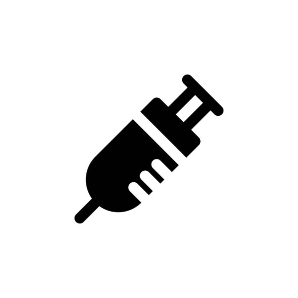 Syringe Icon Vector Illustration Glyph Style Any Purpose — Stock Vector