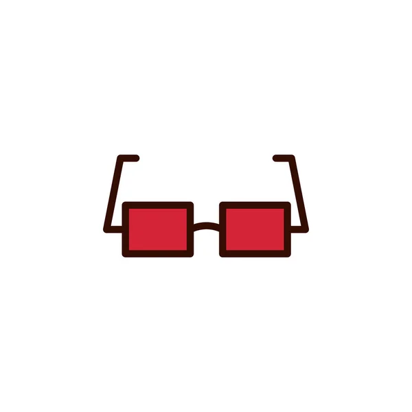 Oční Brýle Ikona Vektorové Ilustrace Plochém Stylu Pro Jakýkoli Účel — Stockový vektor