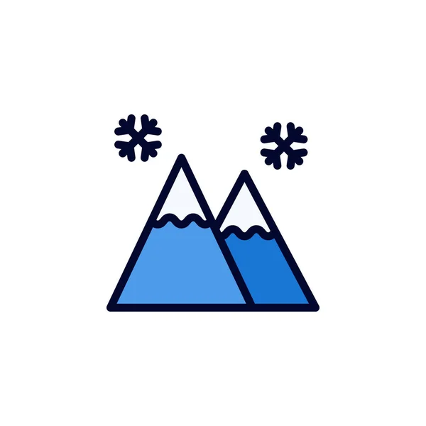 Icono Montaña Vector Ilustración Estilo Lleno Para Cualquier Propósito — Vector de stock