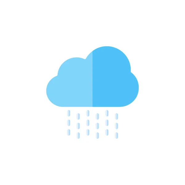 Regen Icon Vektor Illustration Flachen Stil Für Jeden Zweck — Stockvektor