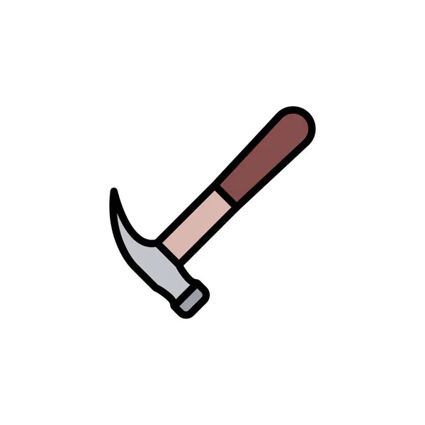 Hammer Icon Vector Illustration Flat Style Any Purpose — Stock Vector