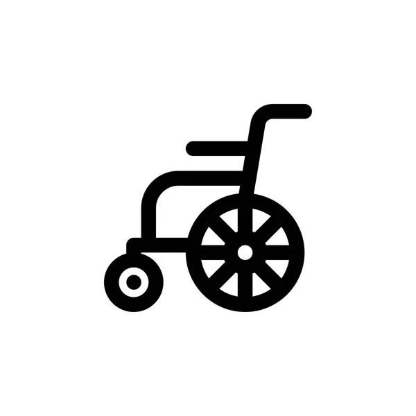Wheel Chair Icon Vector Illustration Line Style Any Purpose — Stock Vector