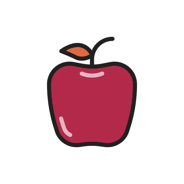 Illustrazione Vettoriale Dell Icona Apple Stile Riempito Qualsiasi Scopo — Vettoriale Stock