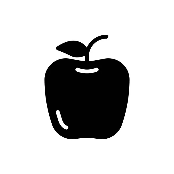 Icono Apple Ilustración Vectores Estilo Glifo Para Cualquier Propósito — Vector de stock