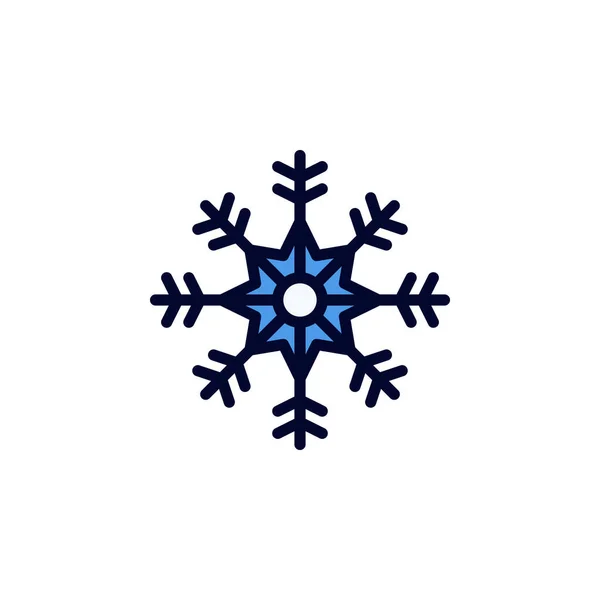 Snowflake Icon Vector Illustration Filled Style Any Purpose — Stock Vector