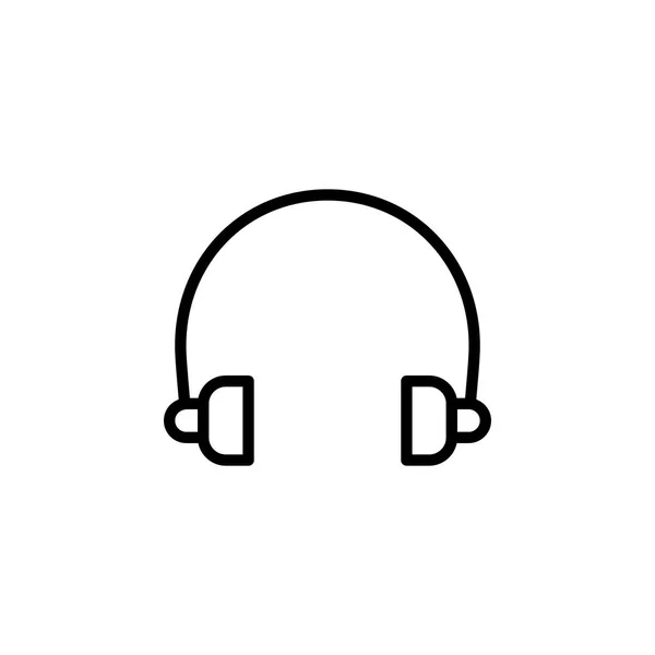 Headphone Icon Vector Illustration Line Style Any Purpose — Stock Vector