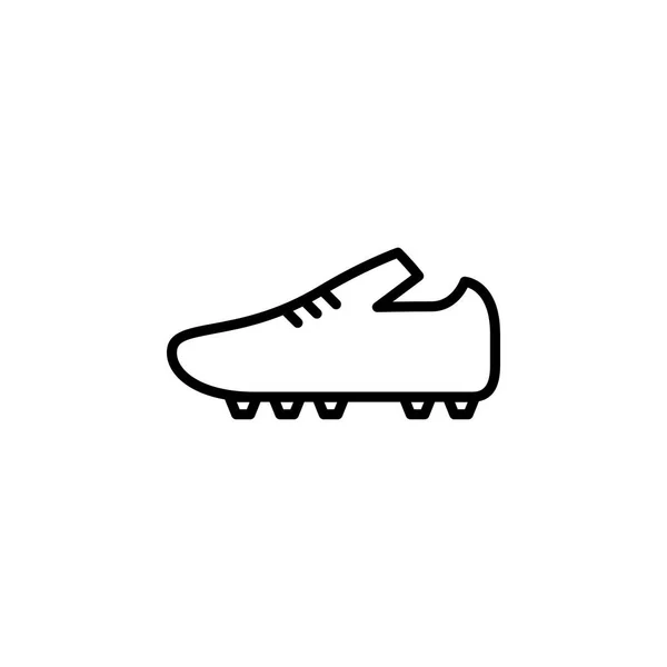 Illustration Vectorielle Icône Chaussures Football Dans Style Ligne Pour Importe — Image vectorielle