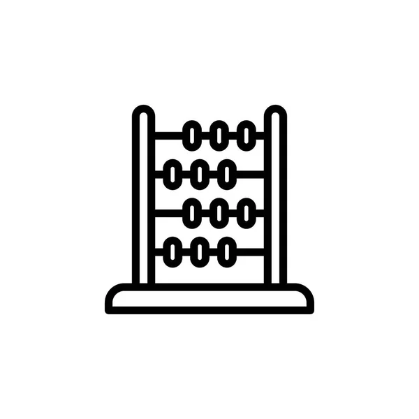 Abacus Icon Vector Illustration Linienstil Für Jeden Zweck — Stockvektor