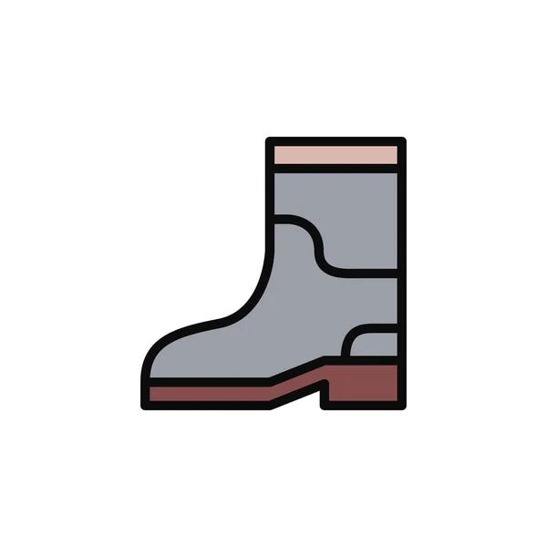 Boot Icon Vector Illustration Flat Style Any Purpose — Stock Vector