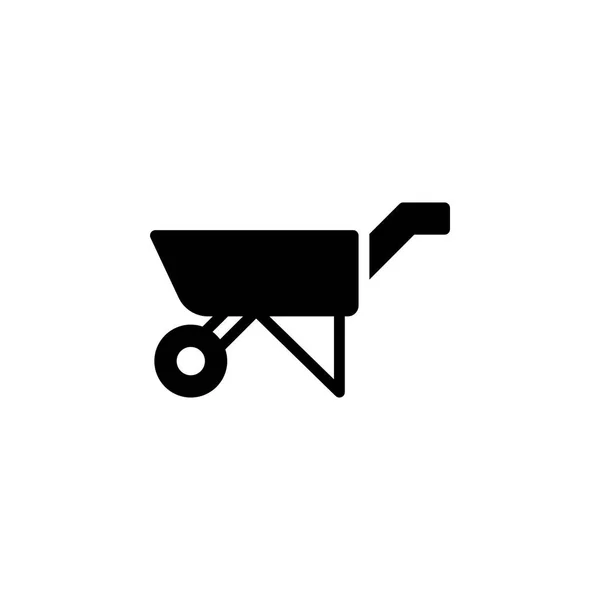 Rickshaw Icon Vector Illustration Glyph Style Any Purpose — Stock Vector