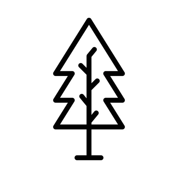 Ikona Wektora Drzewa Ilustracja Stylu Linii Dowolnego Celu — Wektor stockowy