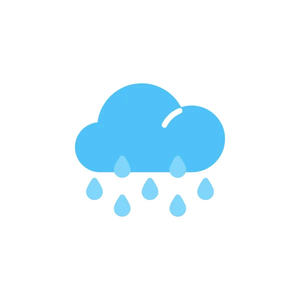 Regen Icon Vektor Illustration Flachen Stil Für Jeden Zweck — Stockvektor